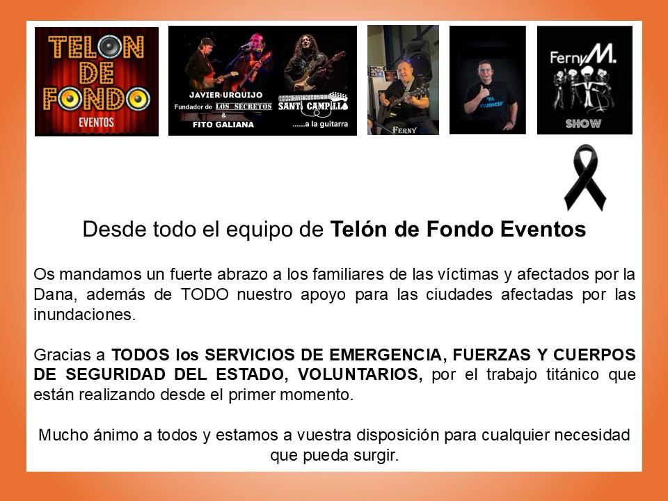 Telón de Fondo Eventos: Solidaridad y Esperanza ante la DANA en Valencia
